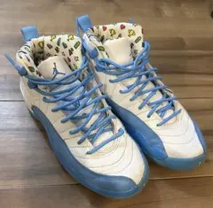 Air Jordan 12 Retro 5.5Y ホワイト/ブルー
