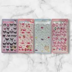 3D STICKERS クロミ　キティ　シナモンロール　マイメロ　4点セット