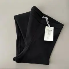 AURALEE 新品 スリットレギンス サイズ1 ブラック タイツのサムネイル