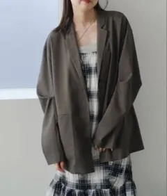 カスタネ　デザインオーバーシャツジャケット