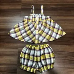 ベビー服 チェック セットアップ COMME CA ISM コムサイズム80cmのサムネイル
