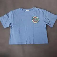 BABYDOLL　Tシャツ　130cm　ブルー　プリント　ロゴ