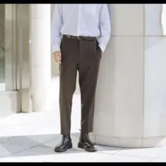ユニクロ スマートアンクルパンツ ウールライク Mサイズ ダークブラウン