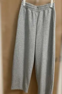 ユニクロ C スウェットワイドパンツ　グレー M