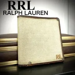 【希少】【RRL】RALPH LAUREN キャンバス　レザー　ウォレット　財布のサムネイル