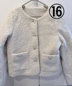 新品未使用‼️GRLアイボリー ボアジャケット[fo2041]のサムネイル