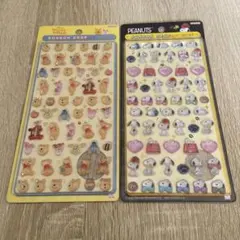 ボンボンドロップドロップシール　ミニ スヌーピー プーさん