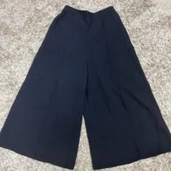 GU ジーユー ワイドパンツ/M ネイビー　　★は