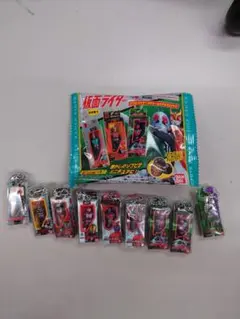 仮面ライダー ソフビパッケージチャーム9個