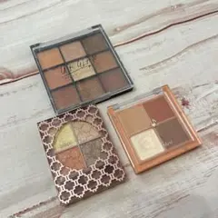 ブラウン系アイシャドウパレット3点セット
