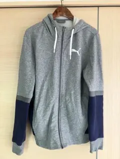 PUMA プーマ ジップアップパーカー M メンズ グレー