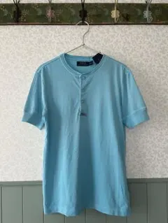 Polo Ralph Lauren ヘンリーネック Tシャツ ライトブルー Sのサムネイル