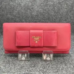 PRADA　プラダ　サフィアーノ　リボン　ピンク　5507