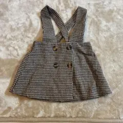 チェック柄 ジャンバースカート SHEIN 9-12m