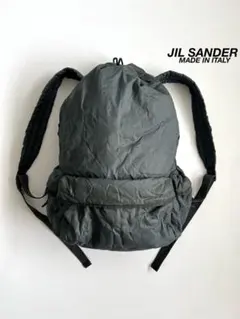希少 ジルサンダー バックパック レザー ブラック 本革 リュック ロゴ型押し JIL SANDER LID BACKPACK ジルサンダー ロゴバックパック - メルカリ