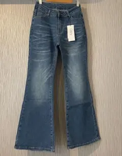 SHEIN フレアデニムパンツ ブルー