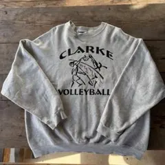 90s Lee カレッジスウェット CLARKE VOLLEYBALL XL