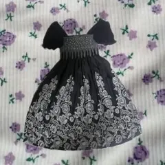 黒ワンピース フレア 森ガール フェアリーグランジ