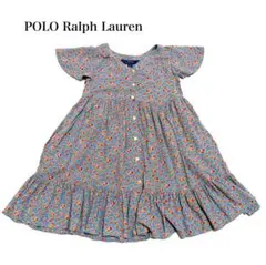 POLO RALPH LAUREN 花柄 ブルー 半袖ワンピース 6のサムネイル