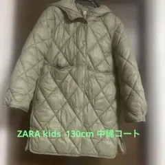 【年末セール】ZARA キッズ コート　130 オリーブグリーン