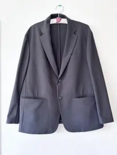 新品　ユニクロ　感動ジャケット　ウールライク　　メンズ3XL ブラック