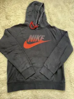 NIKE プルオーバーパーカー ブラック レッドロゴ