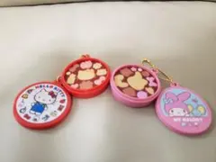 サンリオキャラクターズ クッキー缶チャーム　キティマイメロディ　二個セット