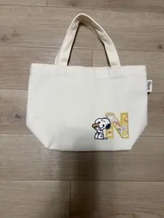 スヌーピー 刺繍 トートバッグ