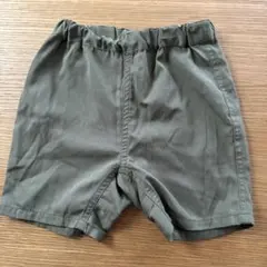 無印良品　ハーフパンツ　カーキ色　90サイズのサムネイル