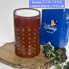 未使用　Disney ディズニー ミッキーマウスLUNCH BOXモノグラム柄