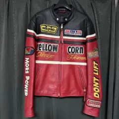 イエローコーン YELLOW CORN LL ライダースジャケット レッドのサムネイル