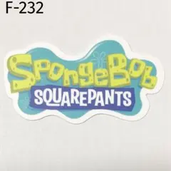 F-232.スポンジボブ　スクエアパンツ防水ステッカー