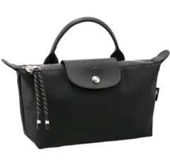 ロンシャン　ル・プリアージュ エナジーポーチ リサイクルキャンバス ブラック