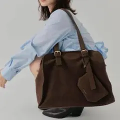 mystic ステッチラインボストンBAG ブラウン系その他2のサムネイル