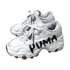 PUMA パルサーウェッジ BIG PUMA 厚底スニーカー 23.5cm 白のサムネイル