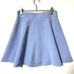 ミッシュマッシュ フレアスカート M 水色 膝丈 Aライン 日本製 かわいい Yのサムネイル