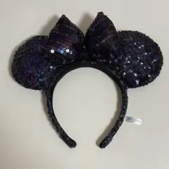 ディズニー　ミニーマウス　スパンコール　カチューシャ