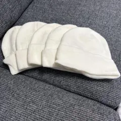 ホワイトニット帽5個セット
