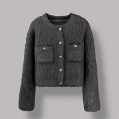 韓国 カーディガン グレー ❤︎ ソンジア着用