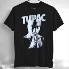 ‪*♡様 2PAC TUPAC　ラップ ミュージック Tシャツ　ブラック　黒　2
