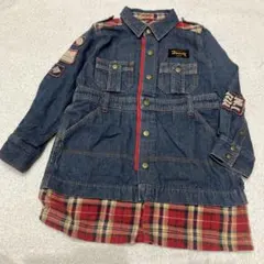 HOWDY DOODY'S デニムチェックワンピース 110cm ジャケット