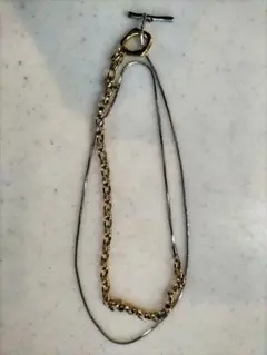 オーバル マンテル ロング ネックレス 2WAY オペラ スネーク