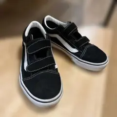 Vans オールドスクール　ベルクロブラック キッズスニーカー 20cm