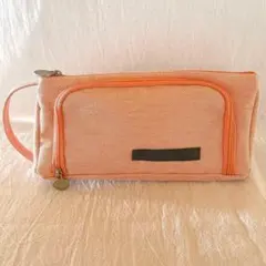 ペンケース シンプル 文房具 バッグ 学校 メイクポーチ 大容量 筆箱 ピンク