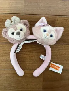 【香港ディズニー】カスタマイズカチューシャ　ぬいぐるみ　シェリーメイ　リーナベル