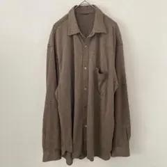 Steven Alan ウール100% ボーダーシャツ M ブラウン 長袖のサムネイル