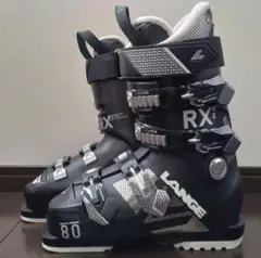 LANGE　女性用スキーブーツ　ブラック　シルバー　ホワイト　23.0