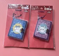 新品　ちいかわ ミニメモ　キーチェーン ボタン付き 2種　ハチワレ　モモンガのサムネイル