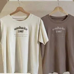 しまむら rafnaf mog ロゴ刺繍Tシャツ M