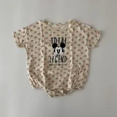 ロンパース ベビースーツ ミッキー ドット 韓国子供服 minirobe 70程